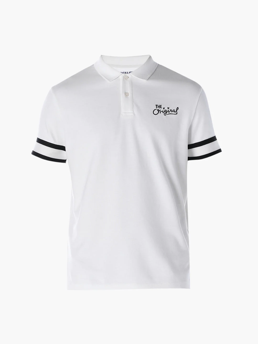 White Logo Print Polo - Image 7