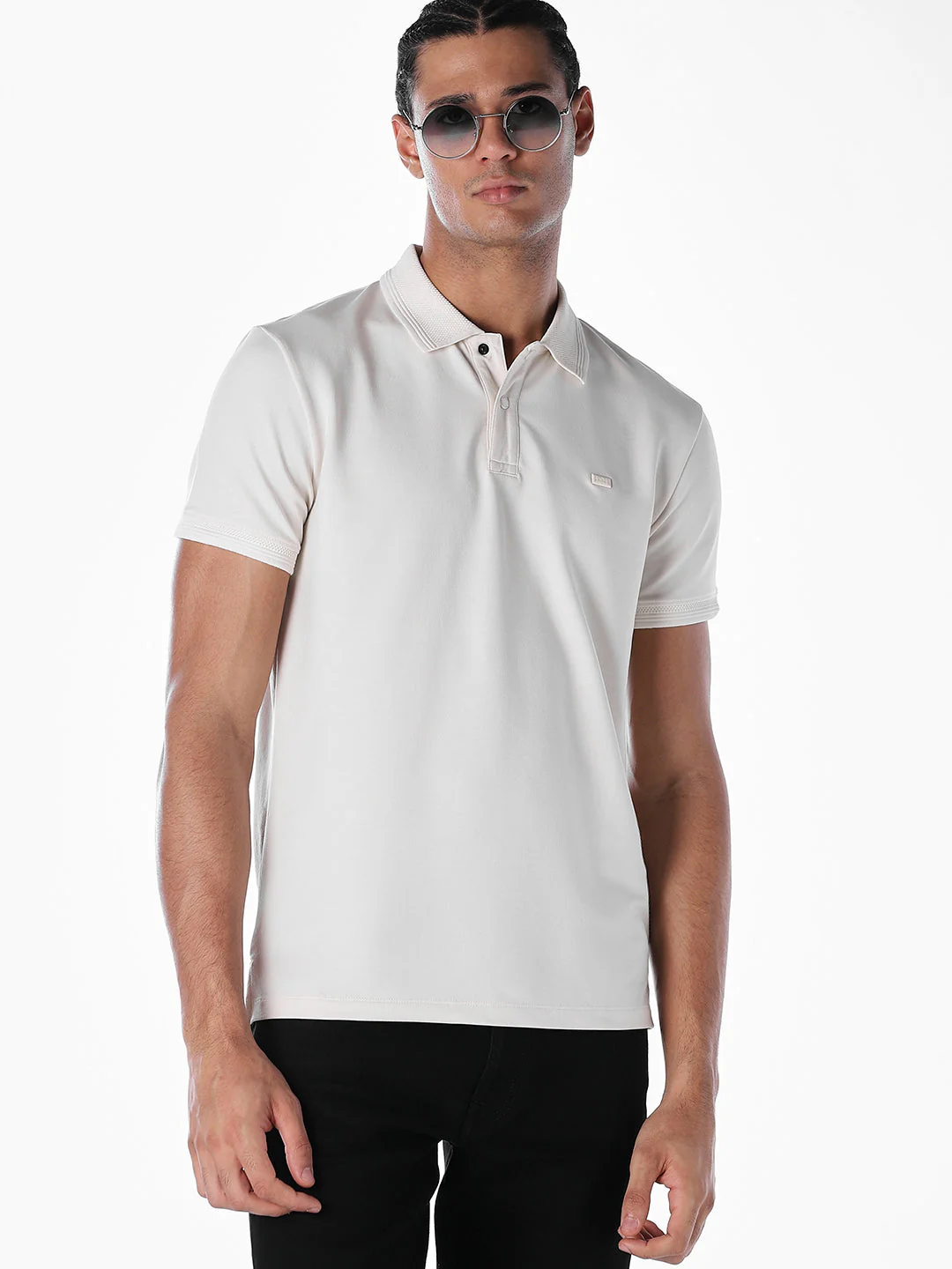 White Cotton Polo