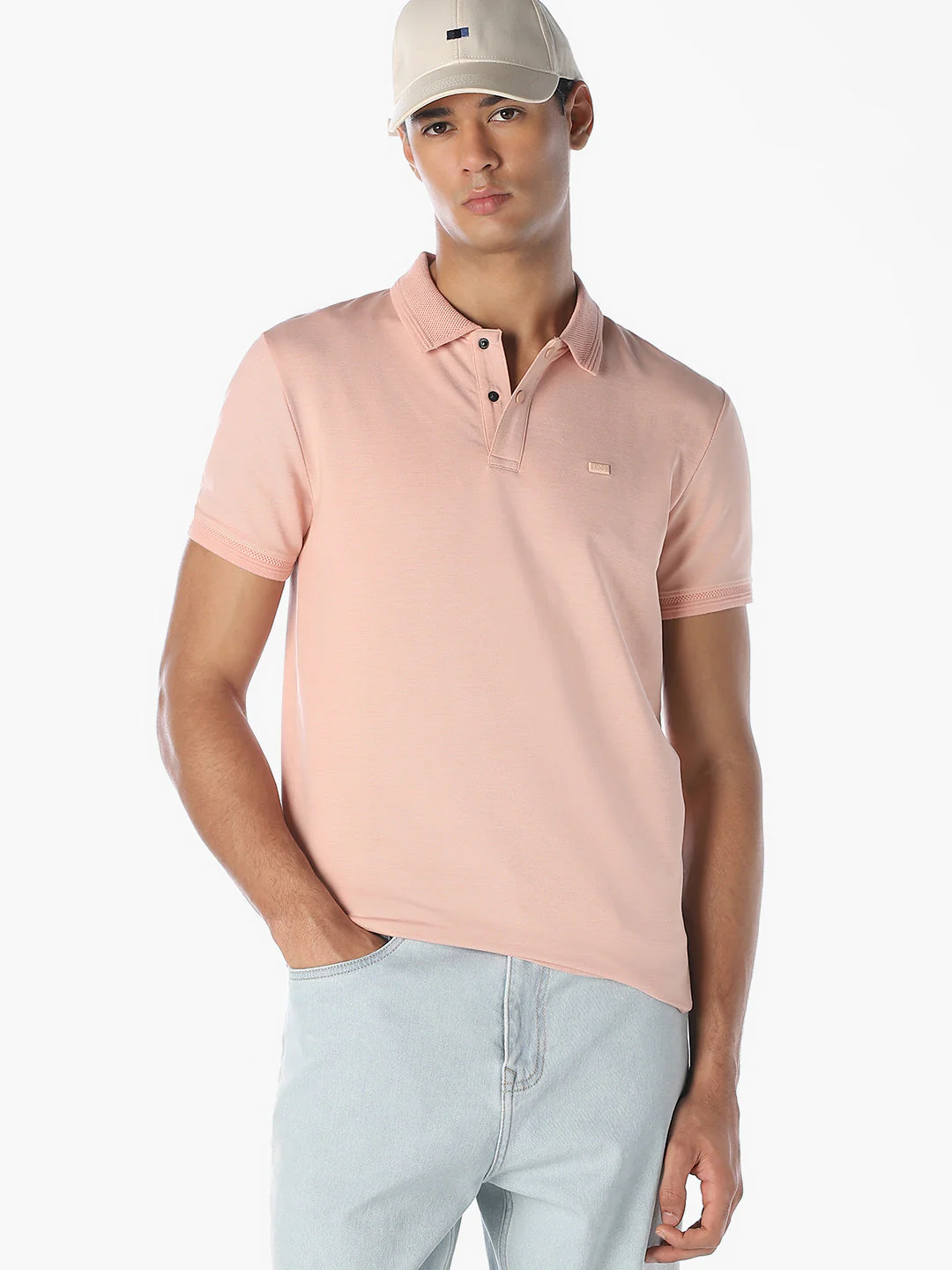 Pink Cotton Polo