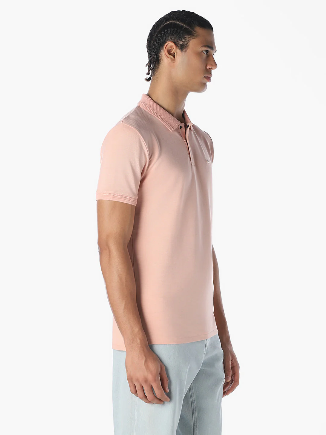 Pink Cotton Polo - Image 3