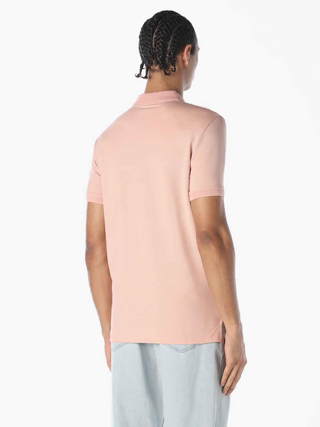 Pink Cotton Polo - Image 4