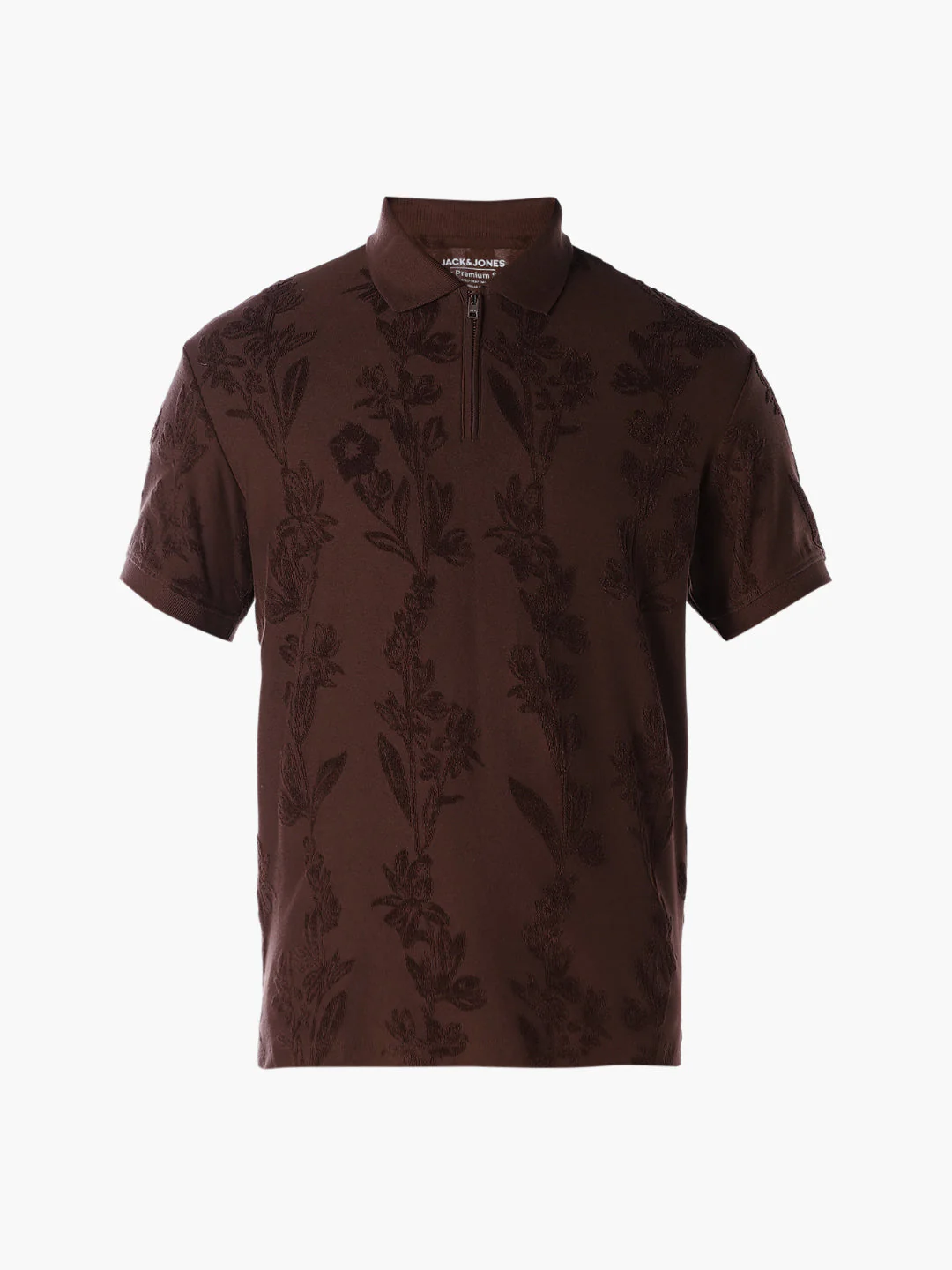 Jacquard Floral Cotton Polo - Image 7