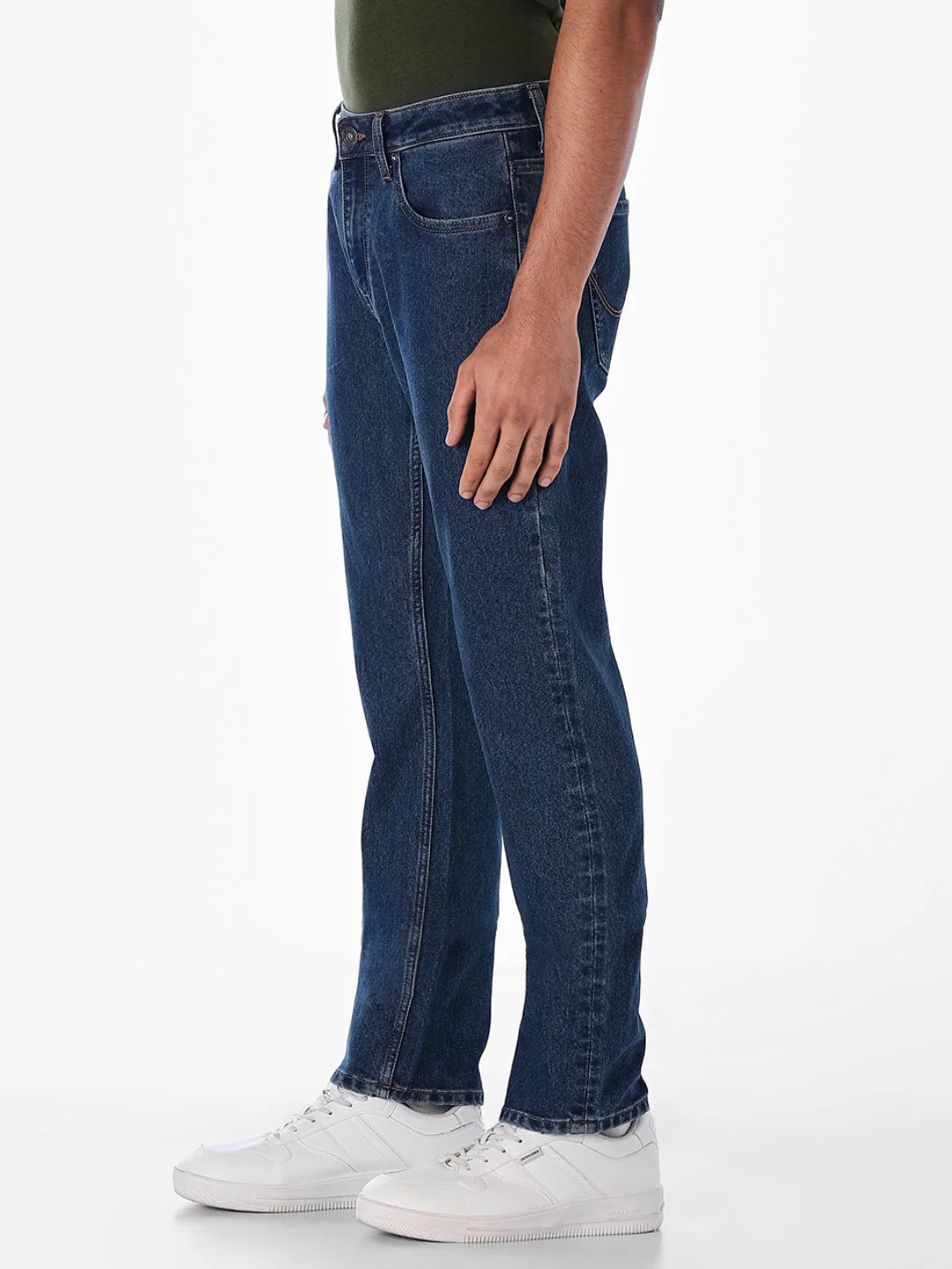 Dark Blue Clark Regular Fit Jeans - Image 2
