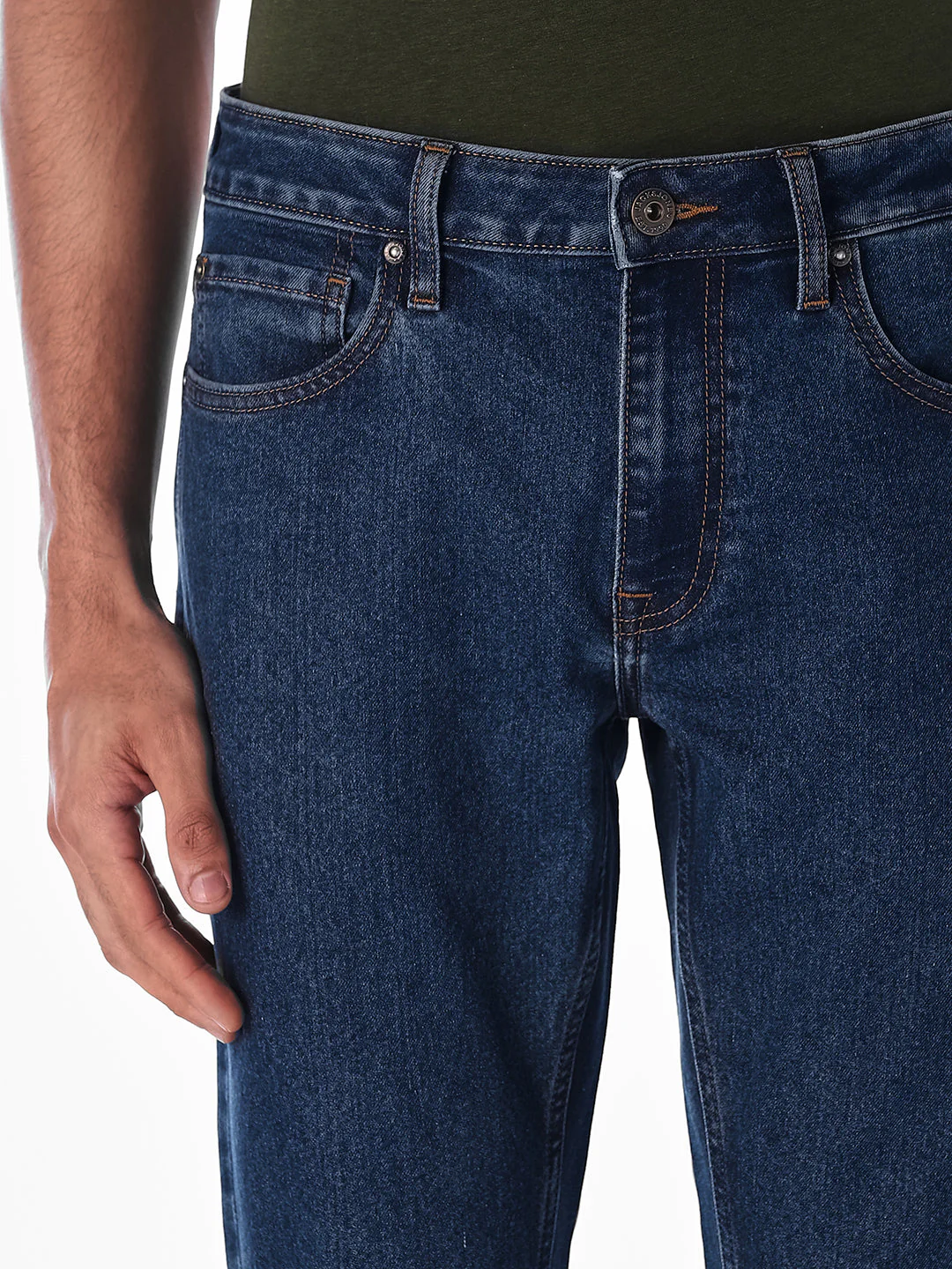 Dark Blue Clark Regular Fit Jeans - Image 4