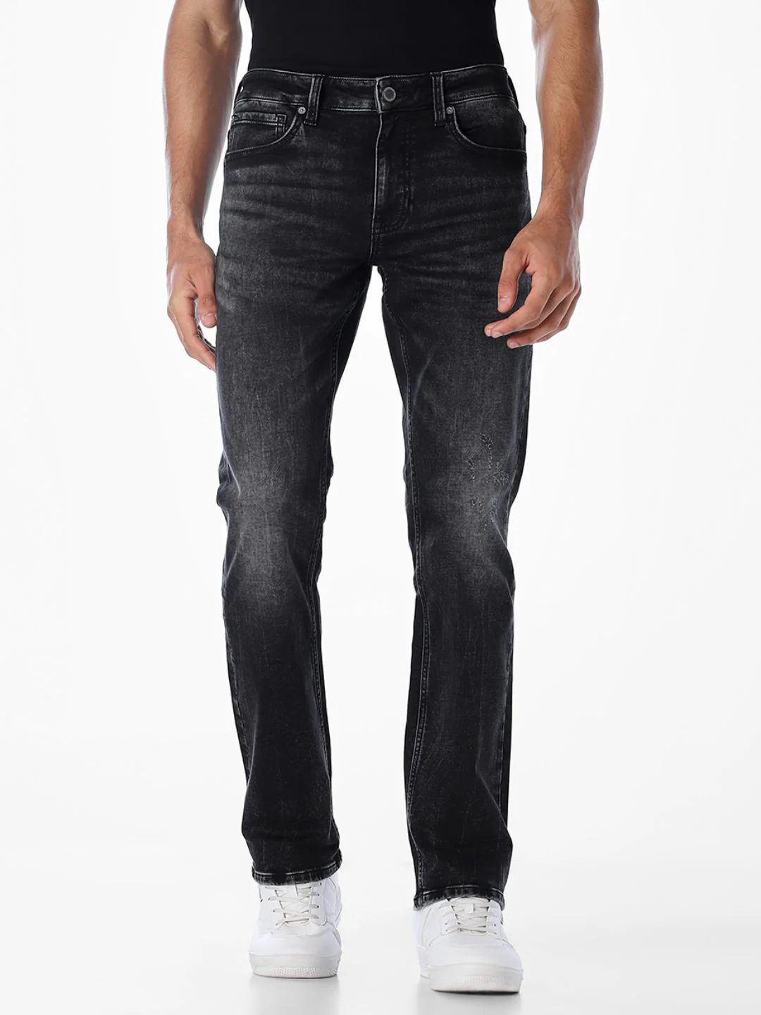 5 Pocket Washed Clark Regular Fit Jeans