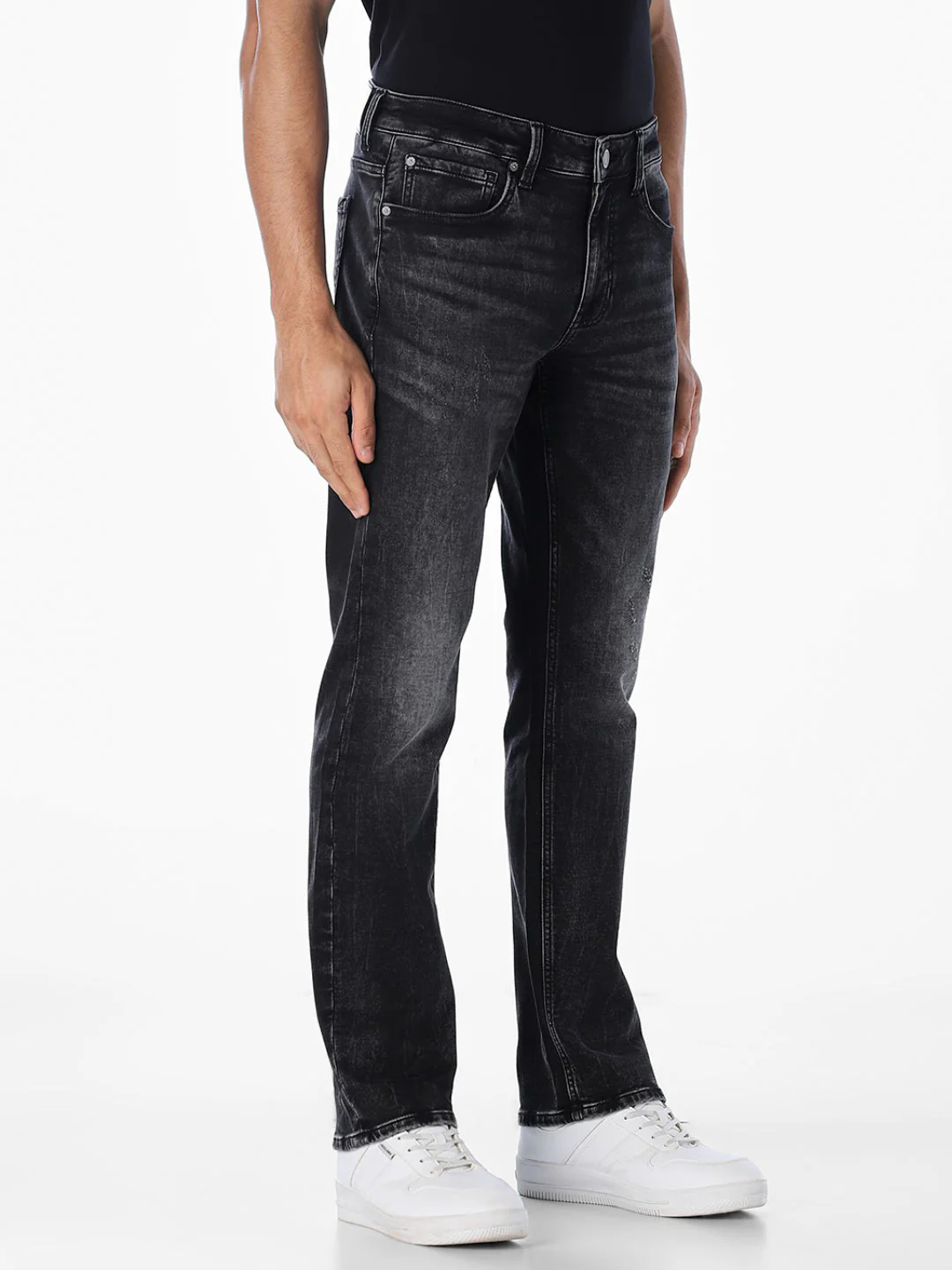 5 Pocket Washed Clark Regular Fit Jeans - Image 2
