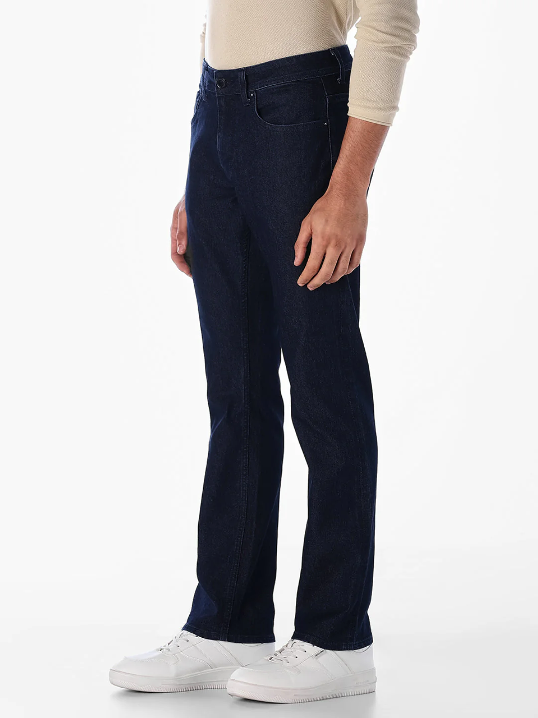 Dark Blue Clark Regular Fit Jeans - Image 2
