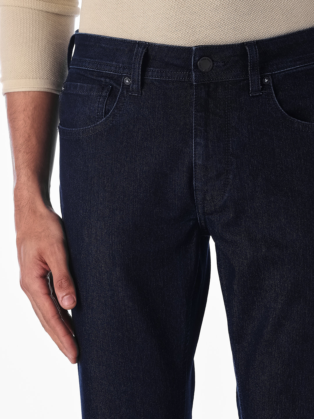 Dark Blue Clark Regular Fit Jeans - Image 4