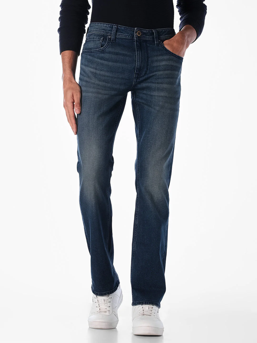 Dark Blue Clark Regular Fit Jeans