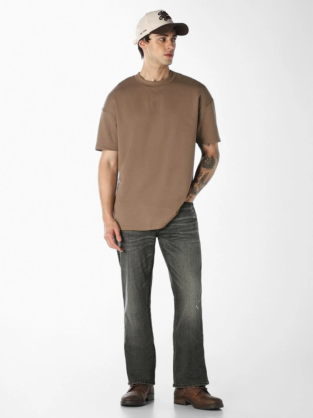 Olive Green Cliff Bootcut Jeans - Image 6