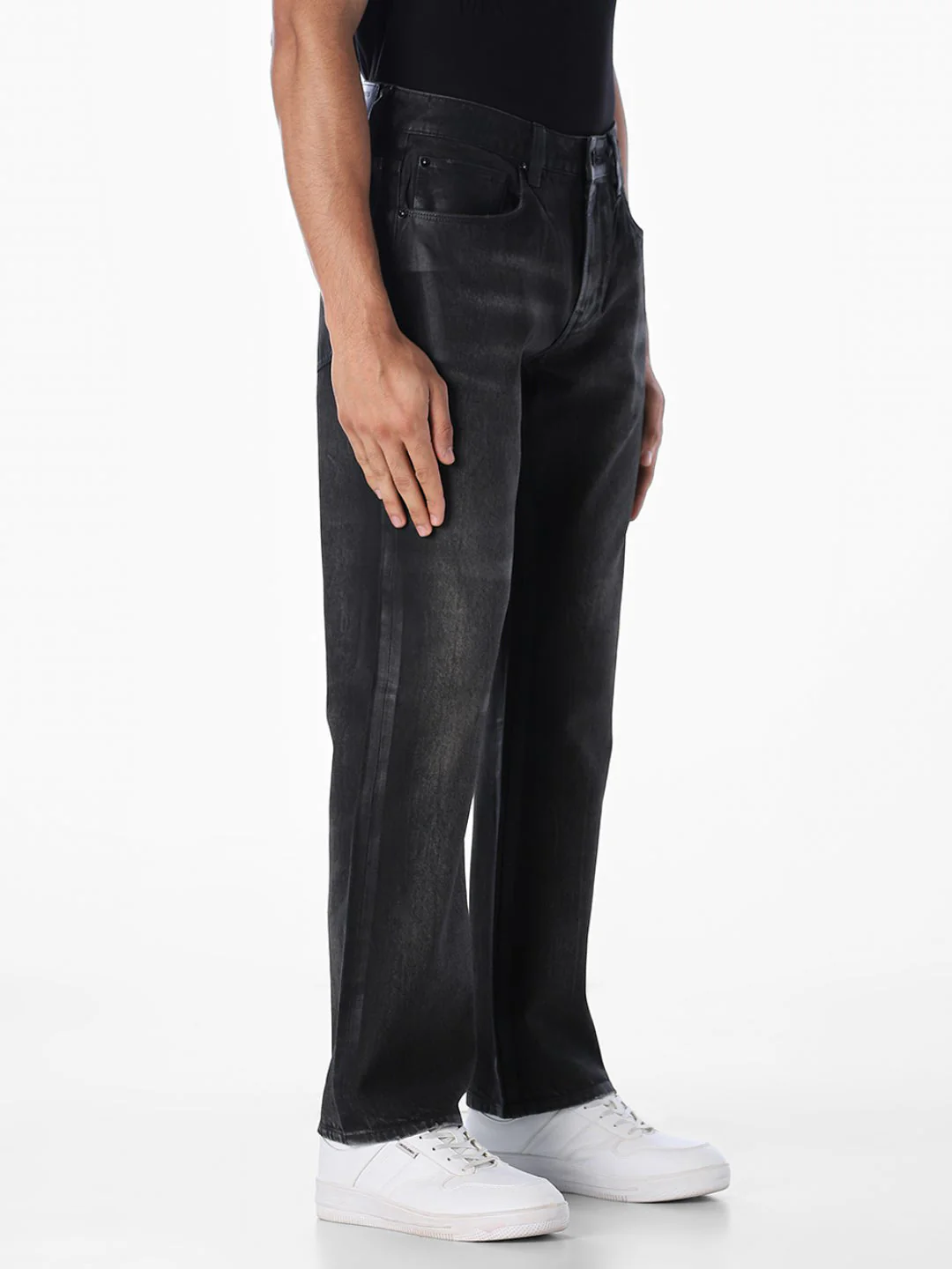Black Cliff Bootcut Jeans - Image 2