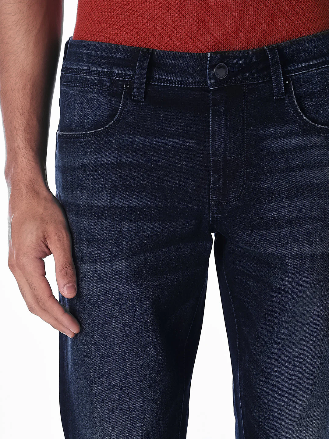 Dark Blue Glenn Slim Fit Jeans - Image 4