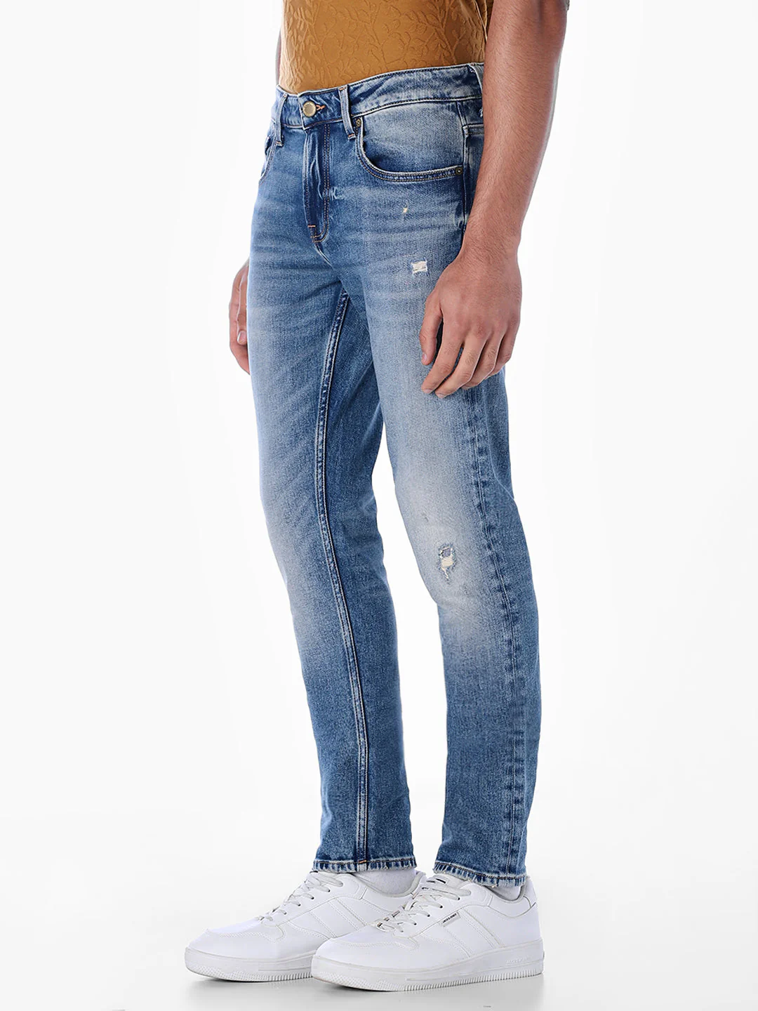 Mildly Distressed Glenn Slim Fit Jeans - Image 2