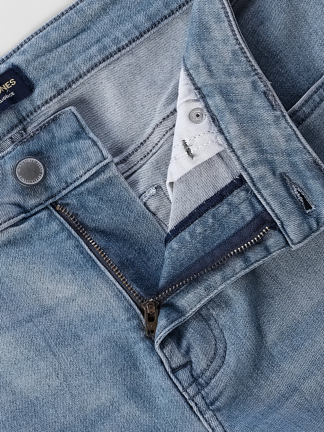 Light Blue 5 Pocket Glenn Slim Fit Jeans - Image 5