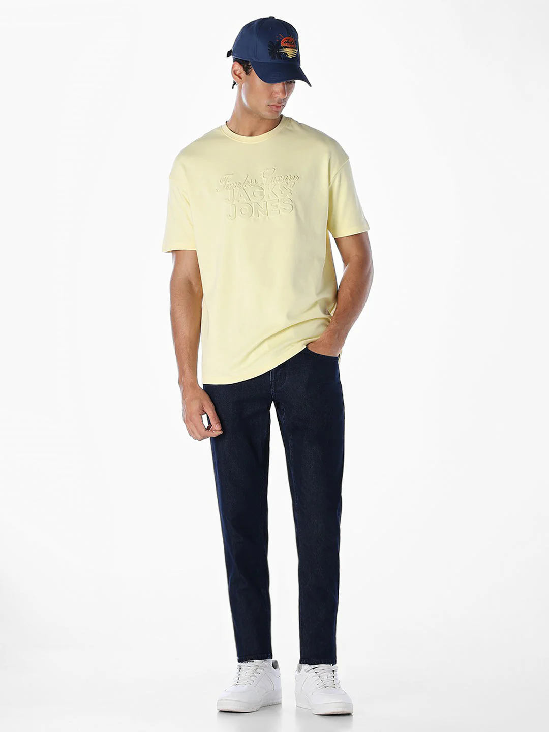 Dark Blue 5 Pocket Slim Fit Jeans - Image 6