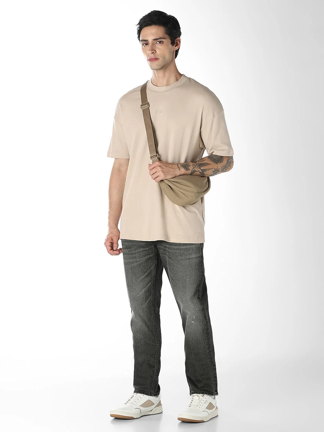 Olive Heavily Washed TIM Anti Fit Jeans - Image 6
