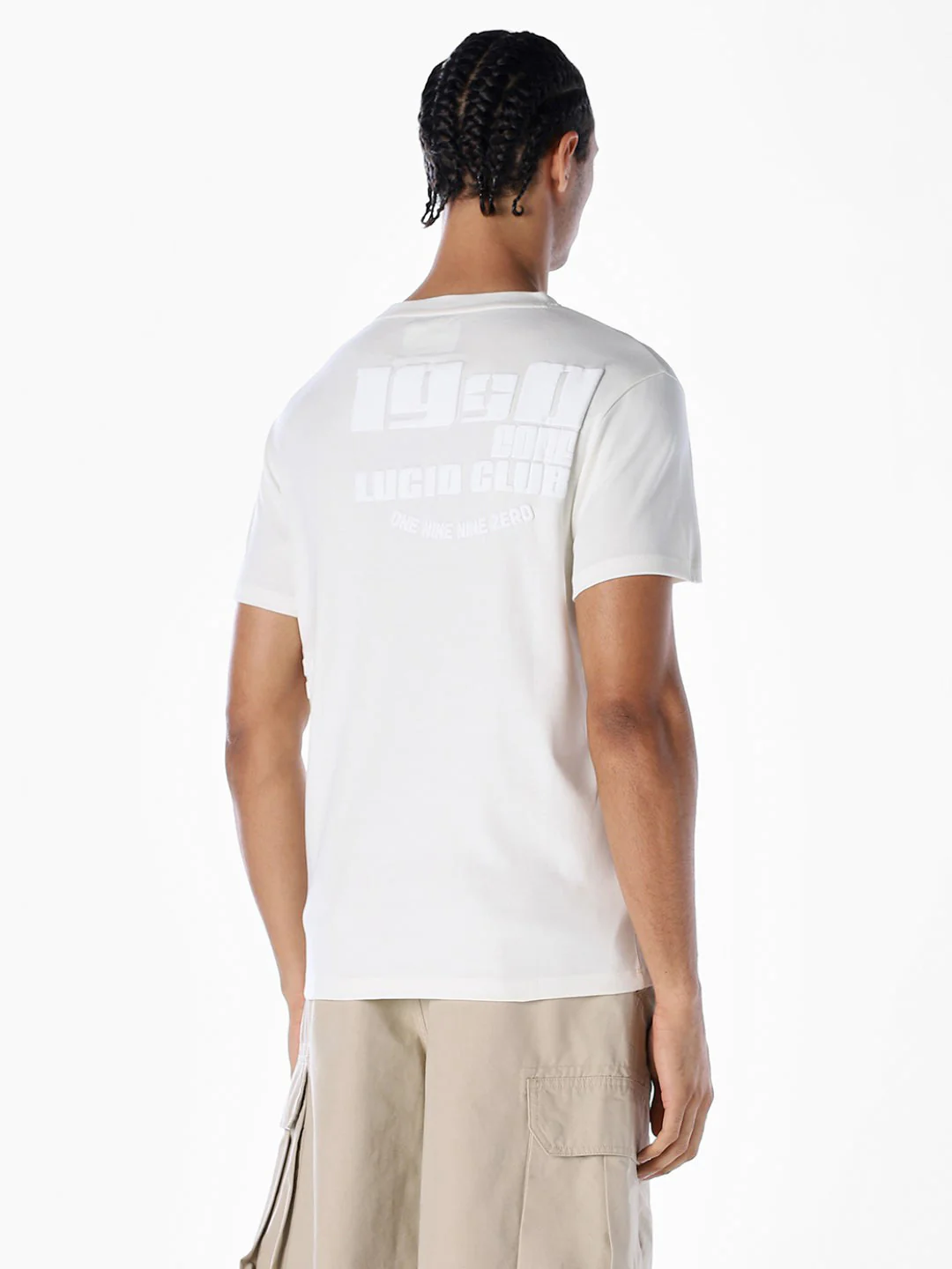 Off-White Tonal Embossed Logo Cotton T-shirt - Image 4