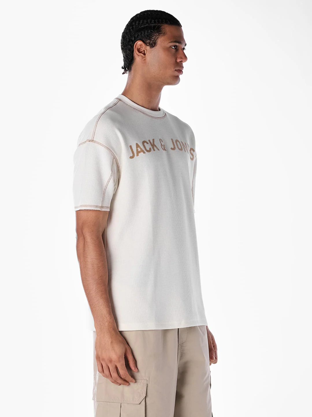 Contrast Stitch Boxy Fit T-shirt - Image 3