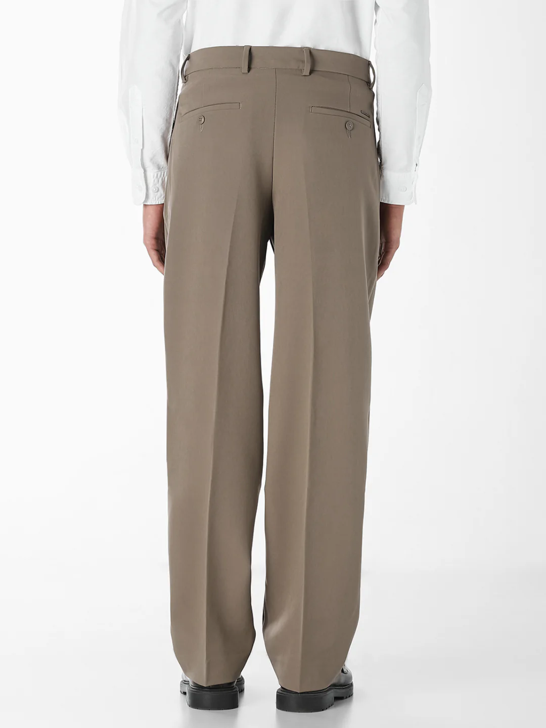 Dark Beige 4 Pocket Loose Fit Pants - Image 3