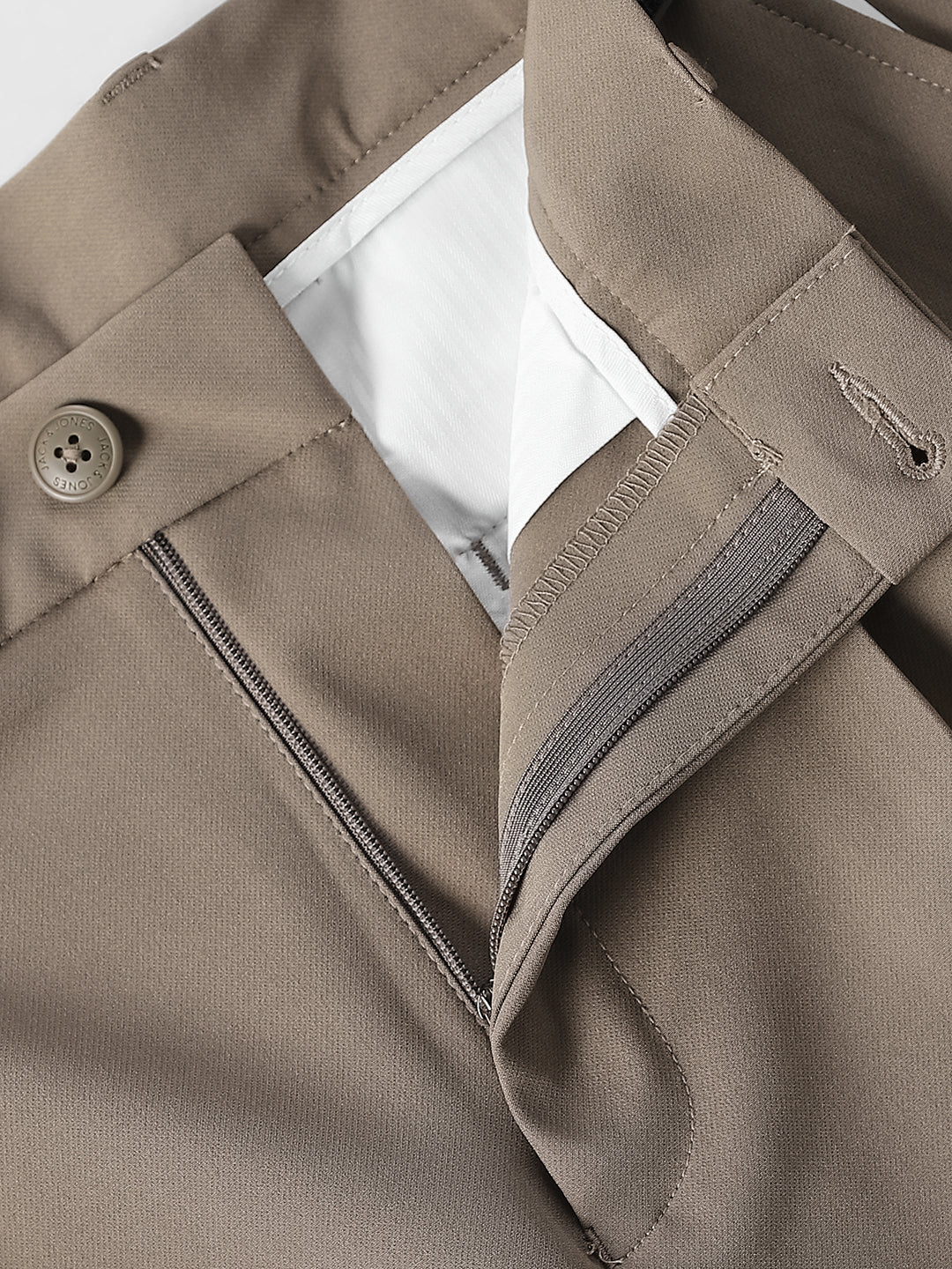 Dark Beige 4 Pocket Loose Fit Pants - Image 5