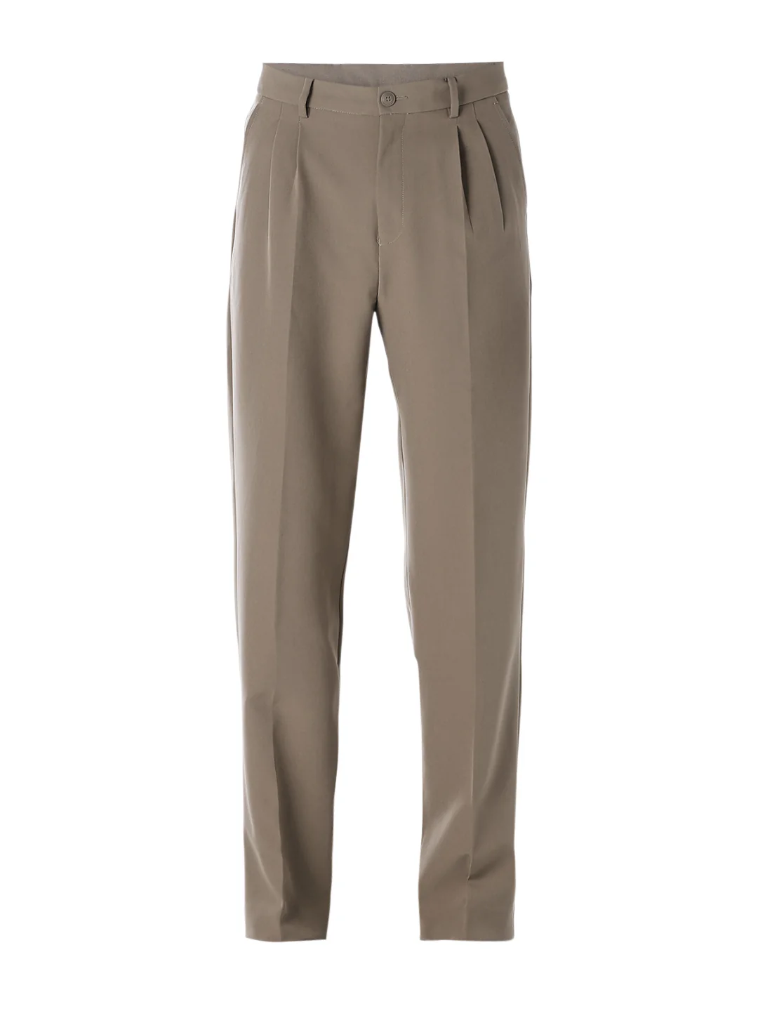 Dark Beige 4 Pocket Loose Fit Pants - Image 7