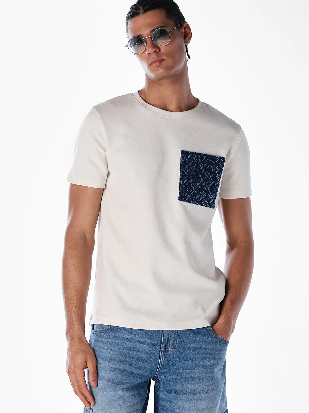Contrast Chest Pocket T-shirt