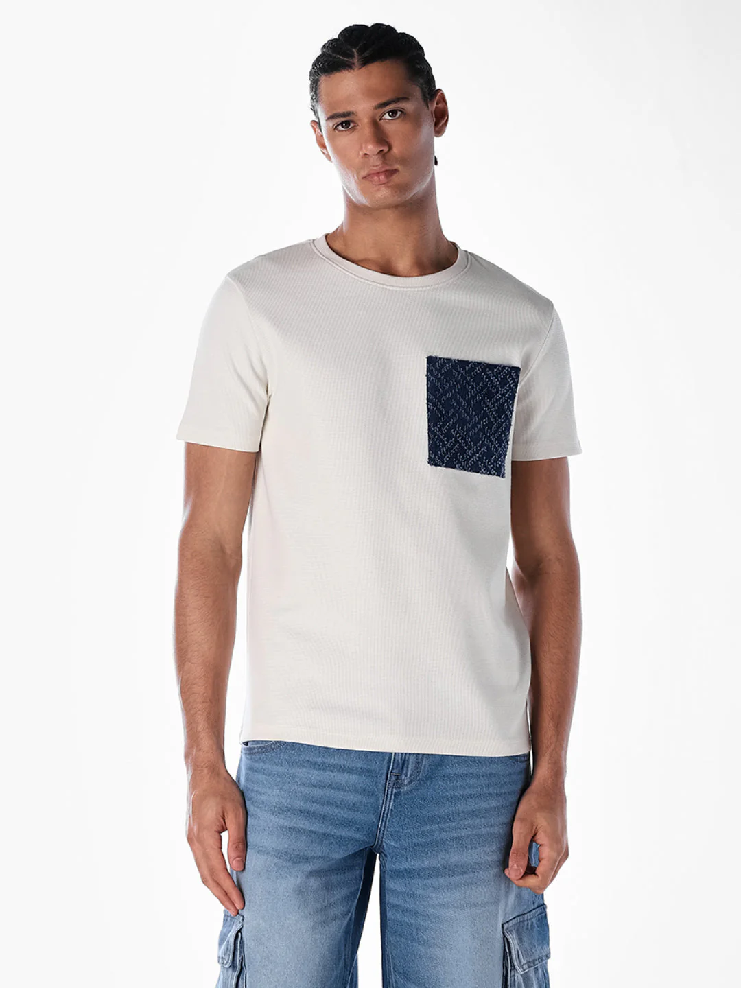 Contrast Chest Pocket T-shirt - Image 2