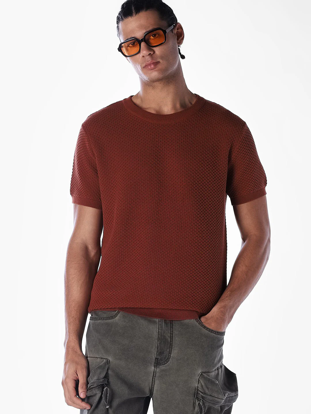 Knitted Crew Neck T-shirt
