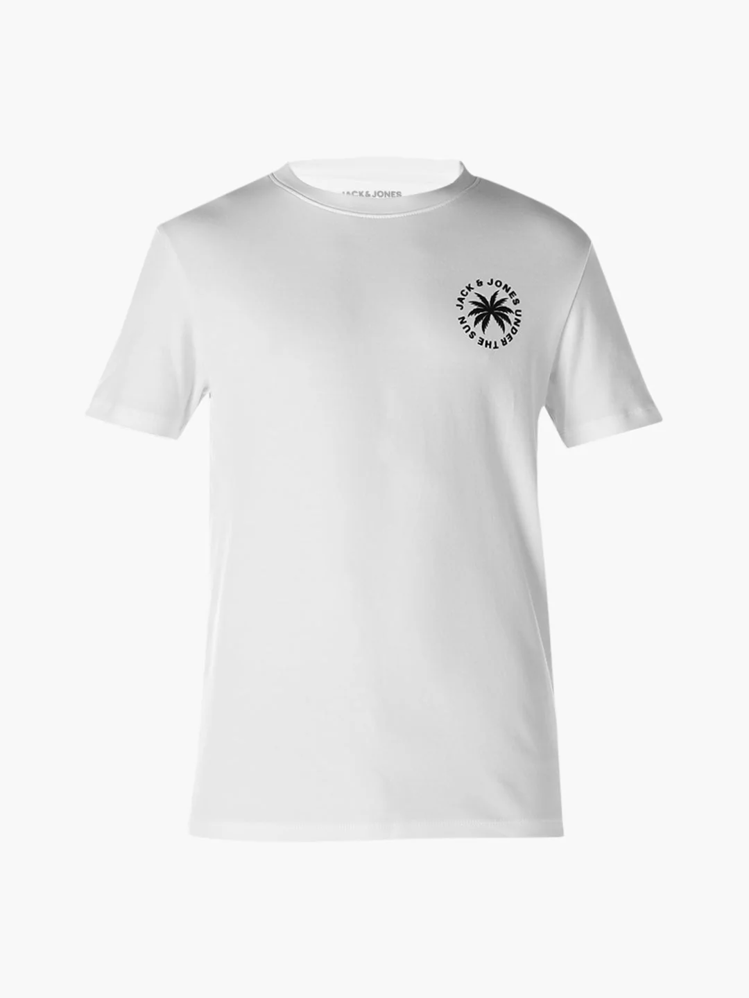 White Printed Cotton T-shirt - Image 7