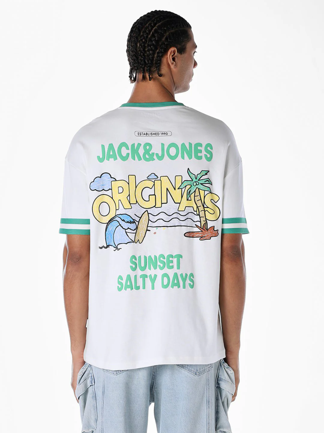 Contrast Tipping Oversized T-shirt - Image 4