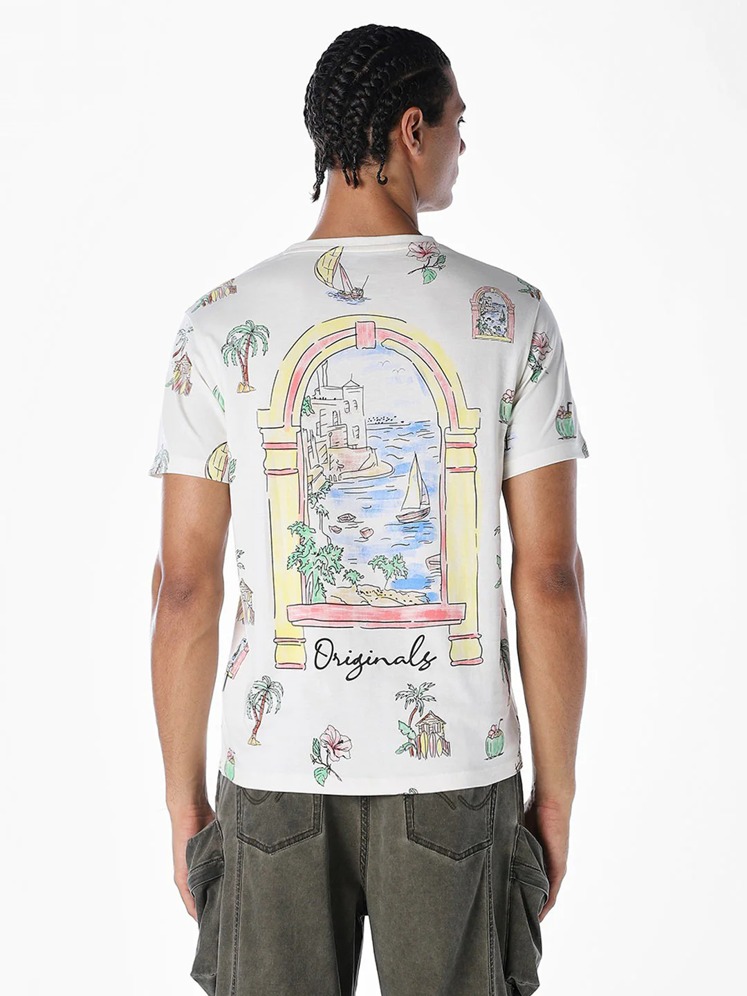 Printed Short Sleeves T-shirt - Image 4