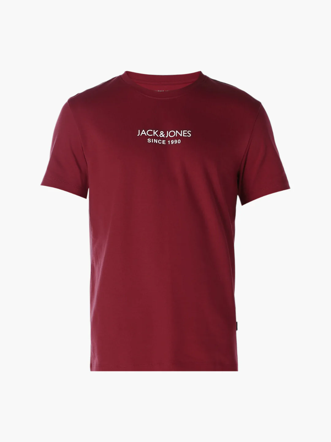 Dark Red Logo Print T-shirt - Image 7