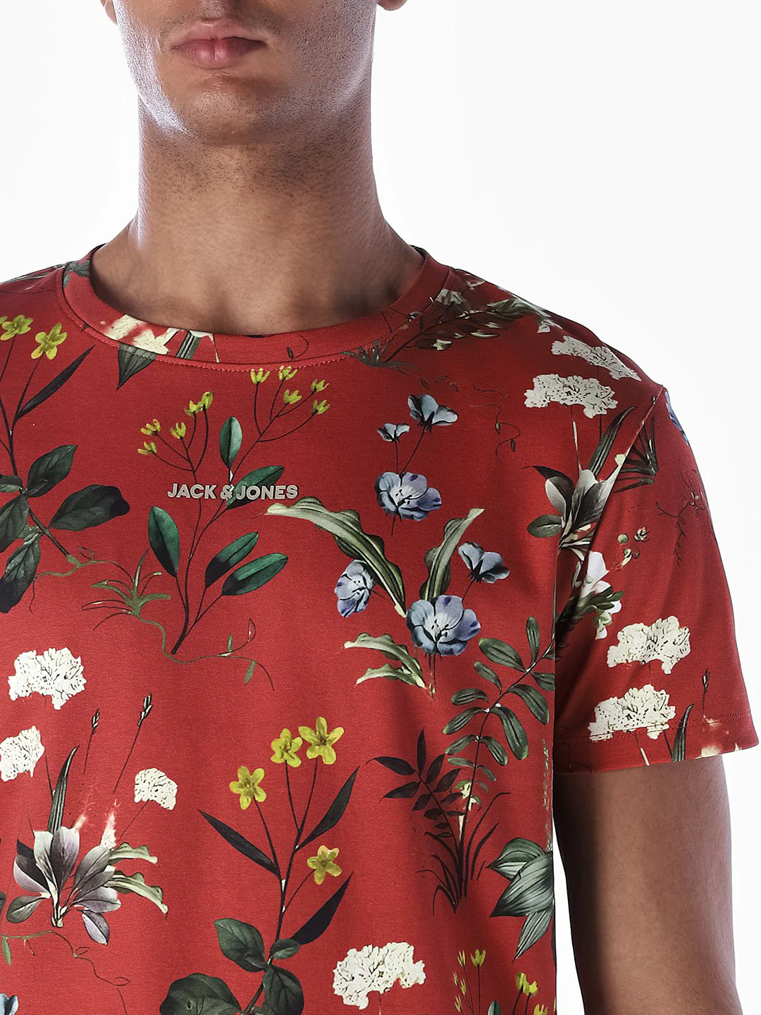 Floral Print Cotton T-shirt - Image 5