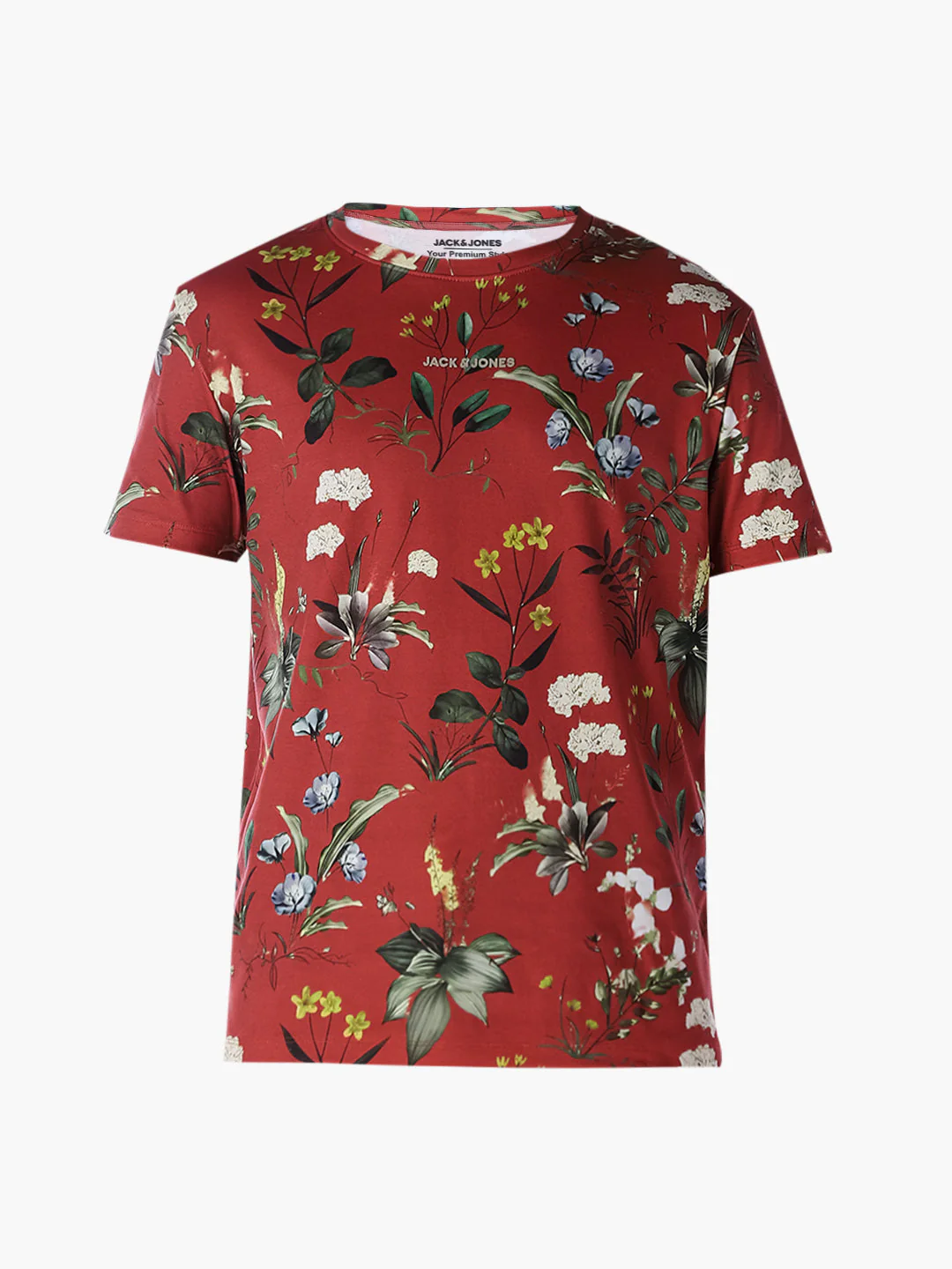 Floral Print Cotton T-shirt - Image 7