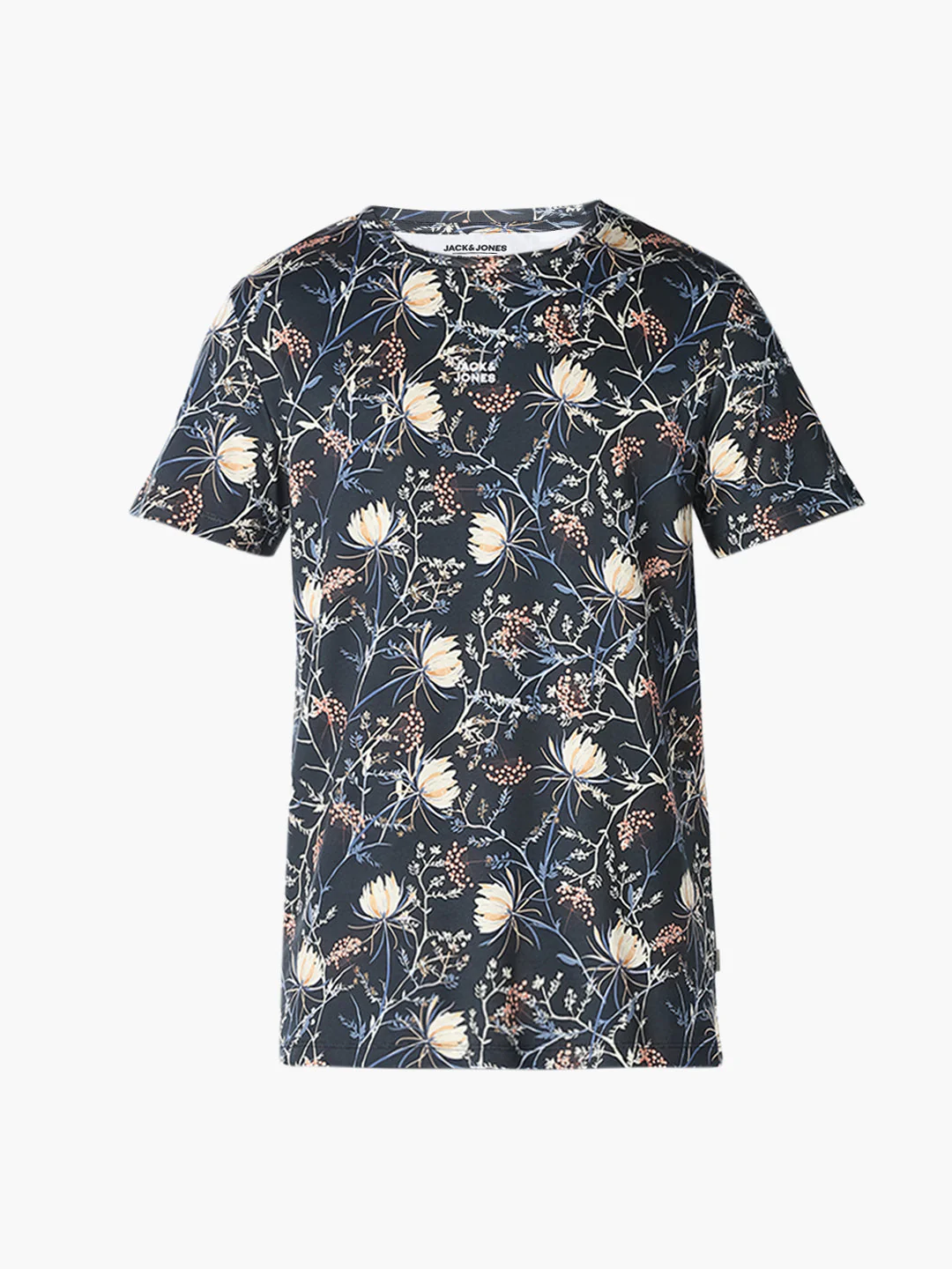 Black Printed Cotton T-shirt - Image 7