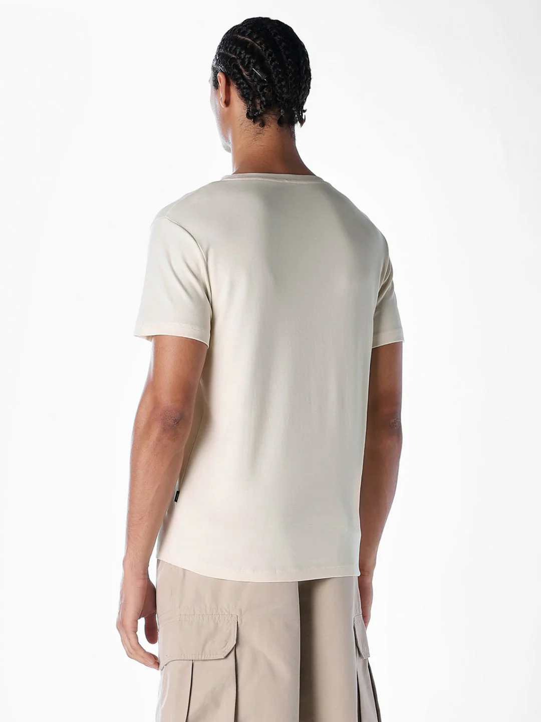 Abstract Botanical Print T-shirt - Image 4
