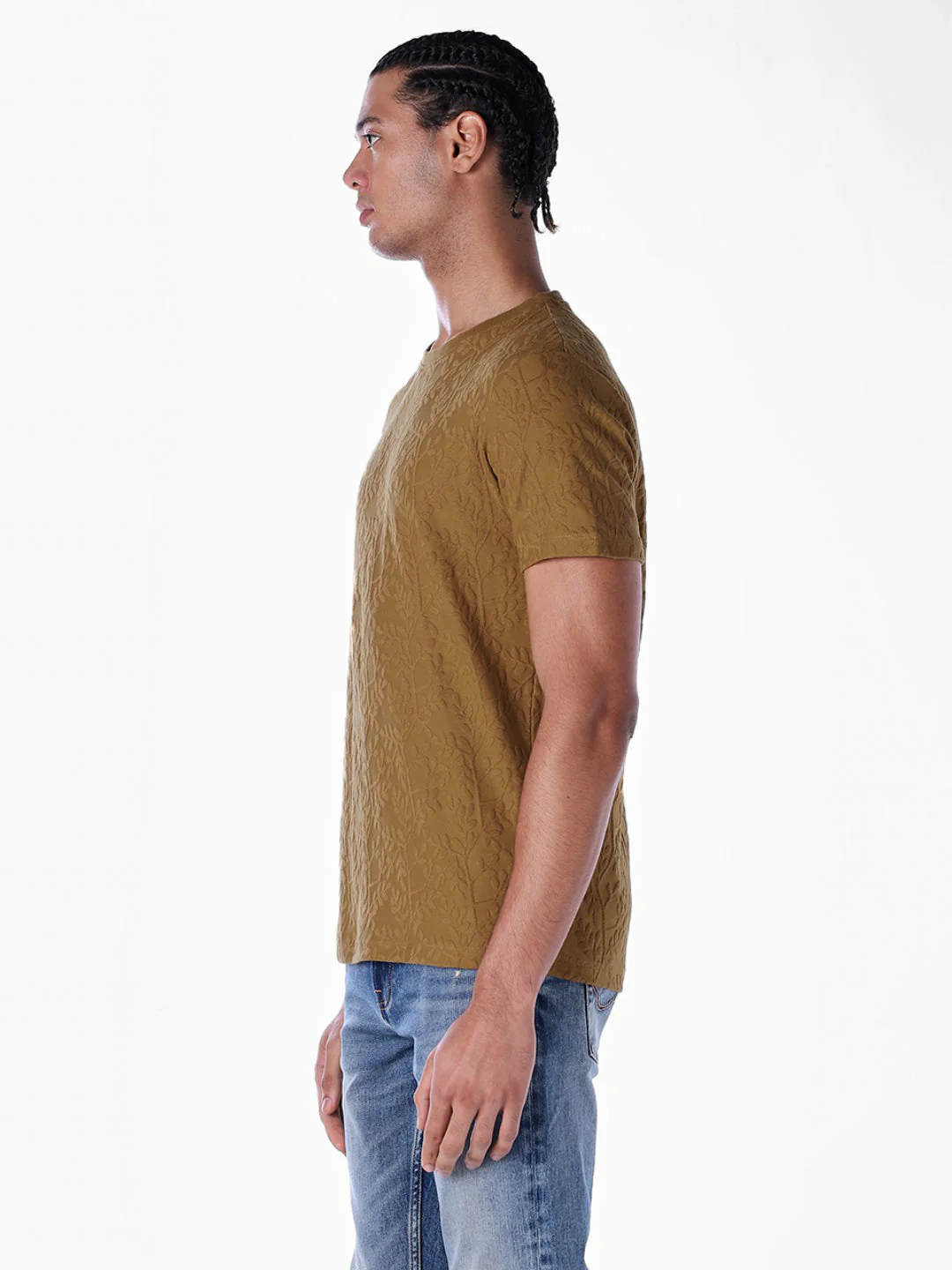 Jacquard Crew Neck T-shirt - Image 3