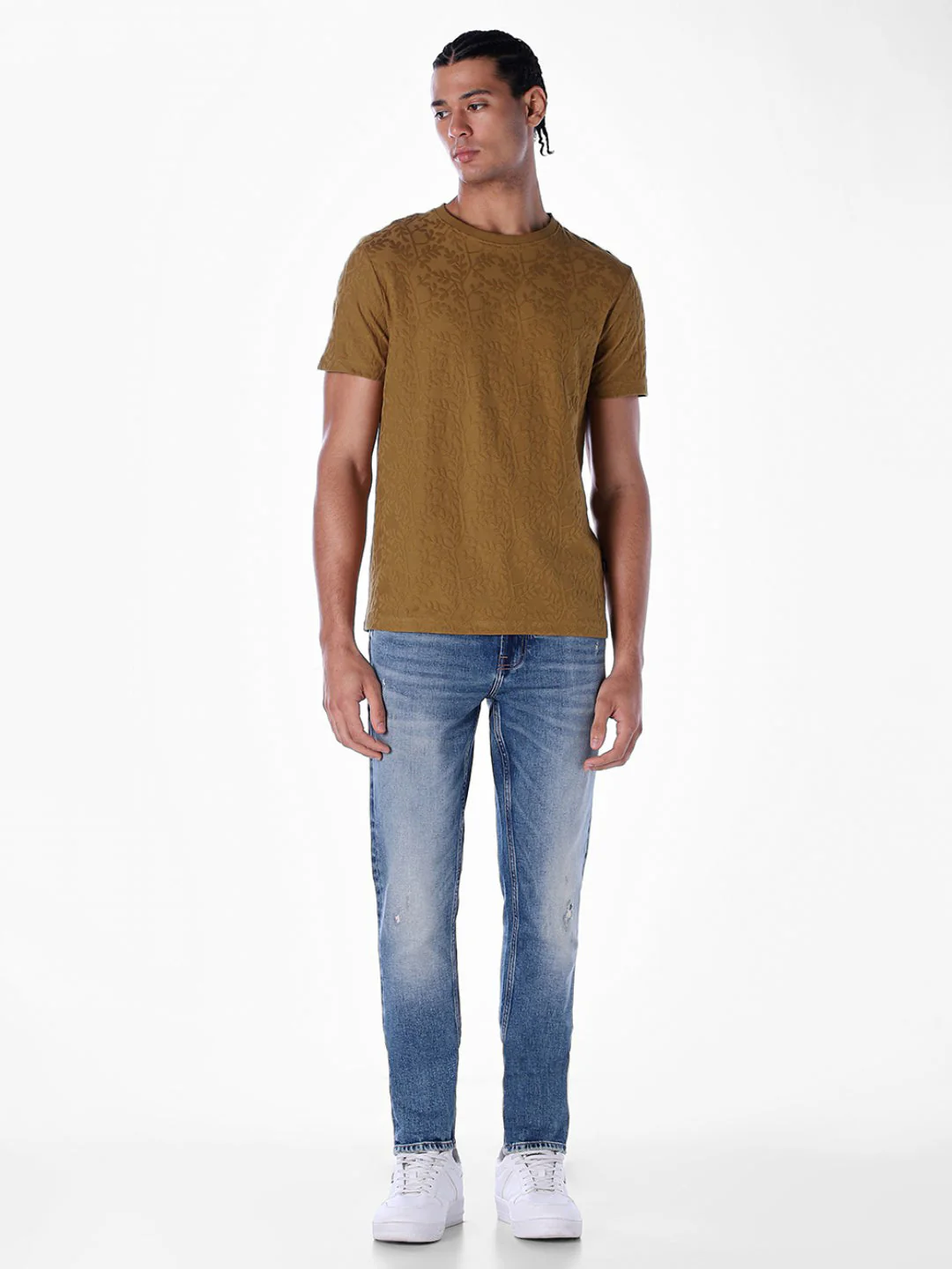 Jacquard Crew Neck T-shirt - Image 6