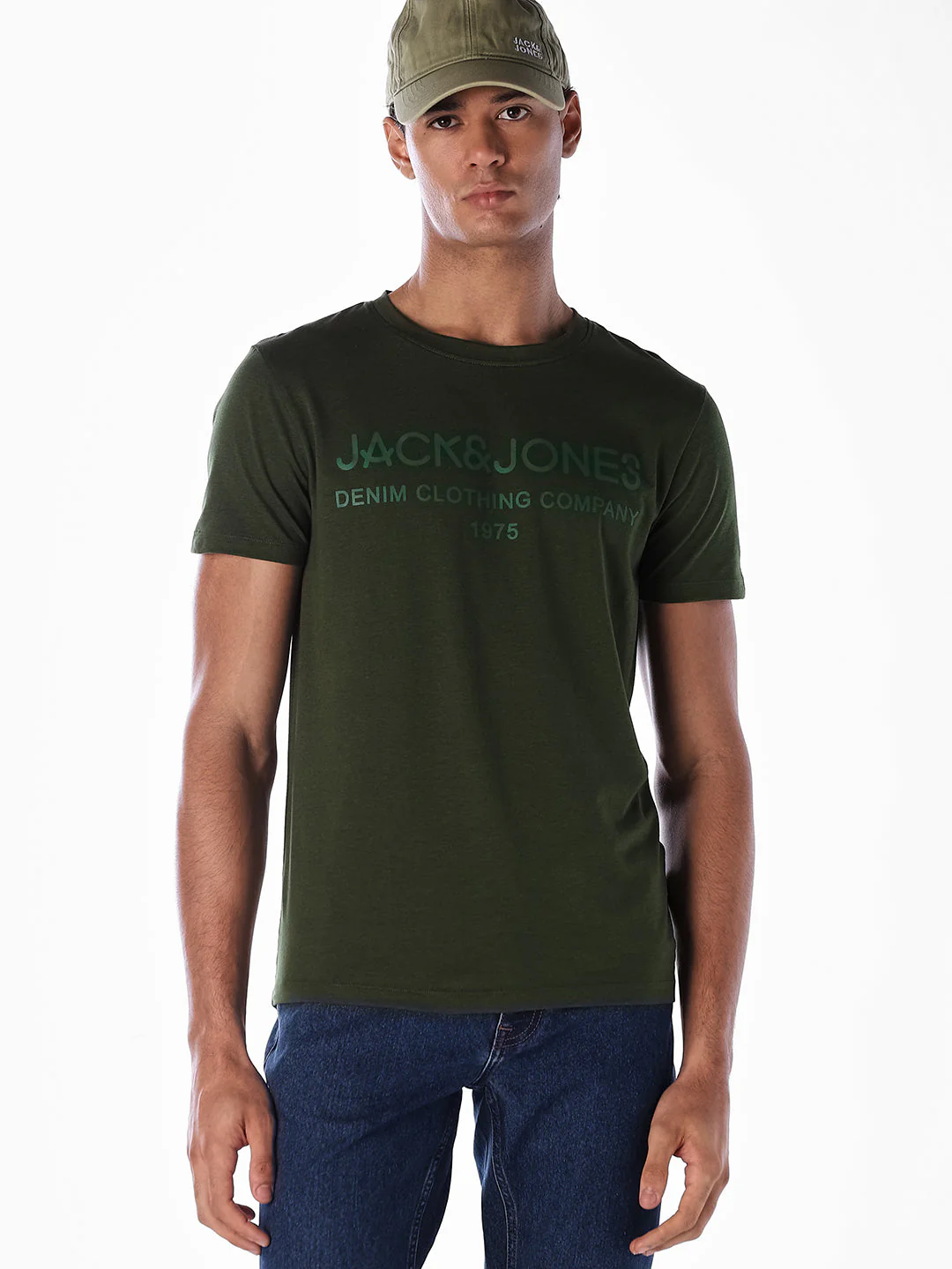 Green Logo Print T-shirt
