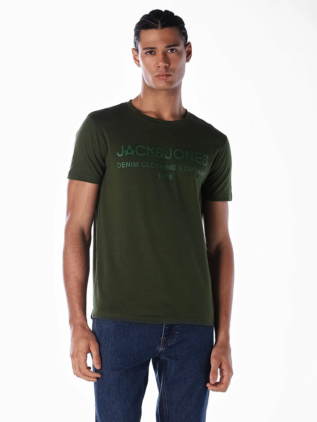 Green Logo Print T-shirt - Image 2