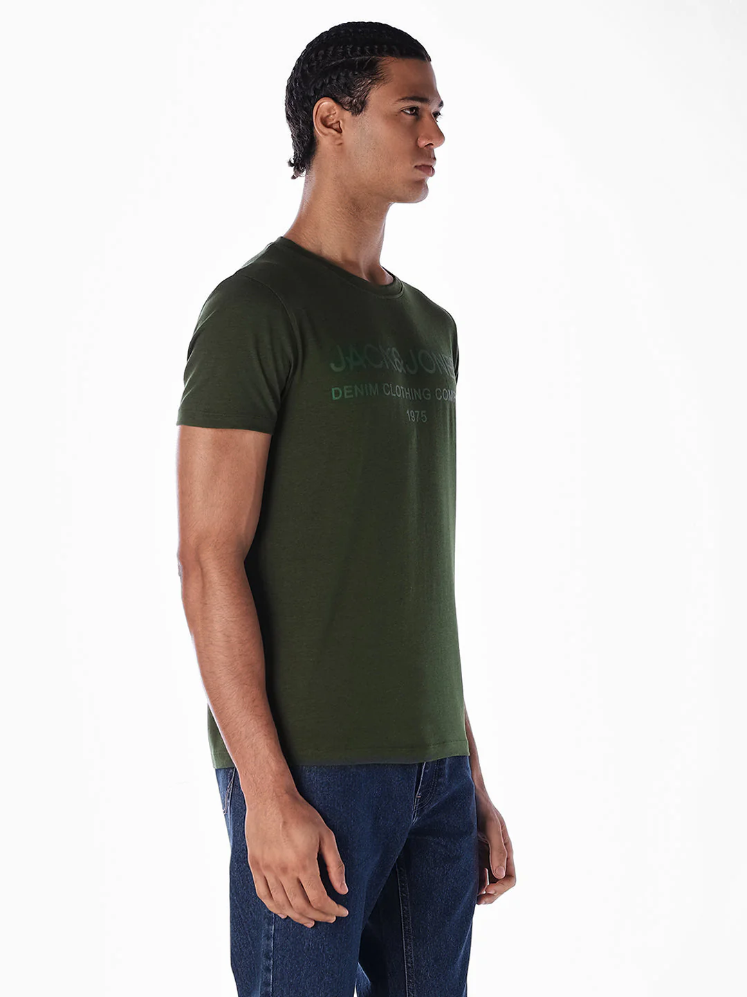 Green Logo Print T-shirt - Image 3