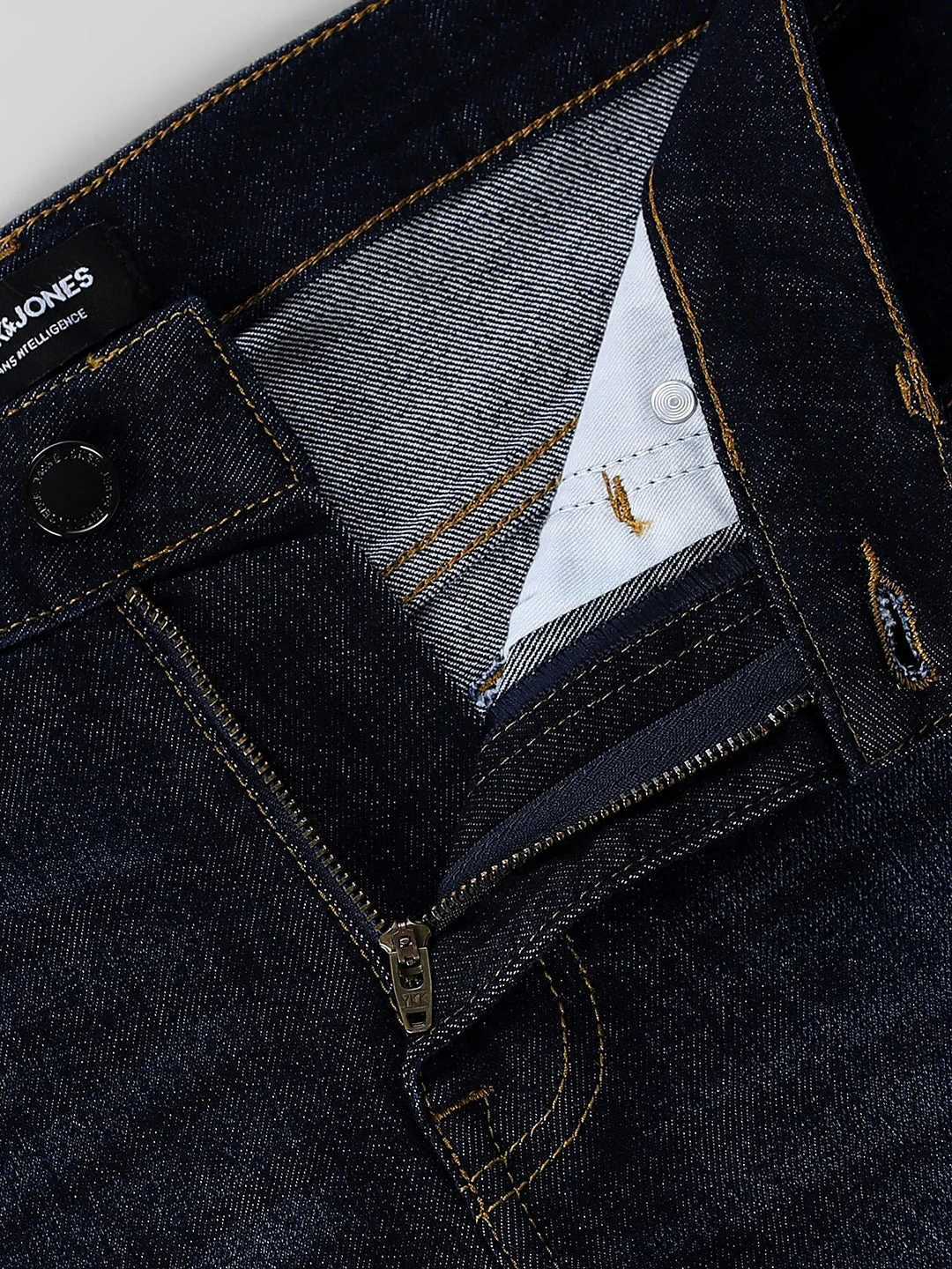 Dark Blue Brak Cropped Slim Fit Jeans - Image 5