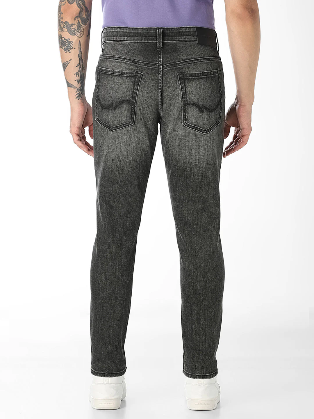 Olive Cropped Brak Slim Fit Jeans - Image 3