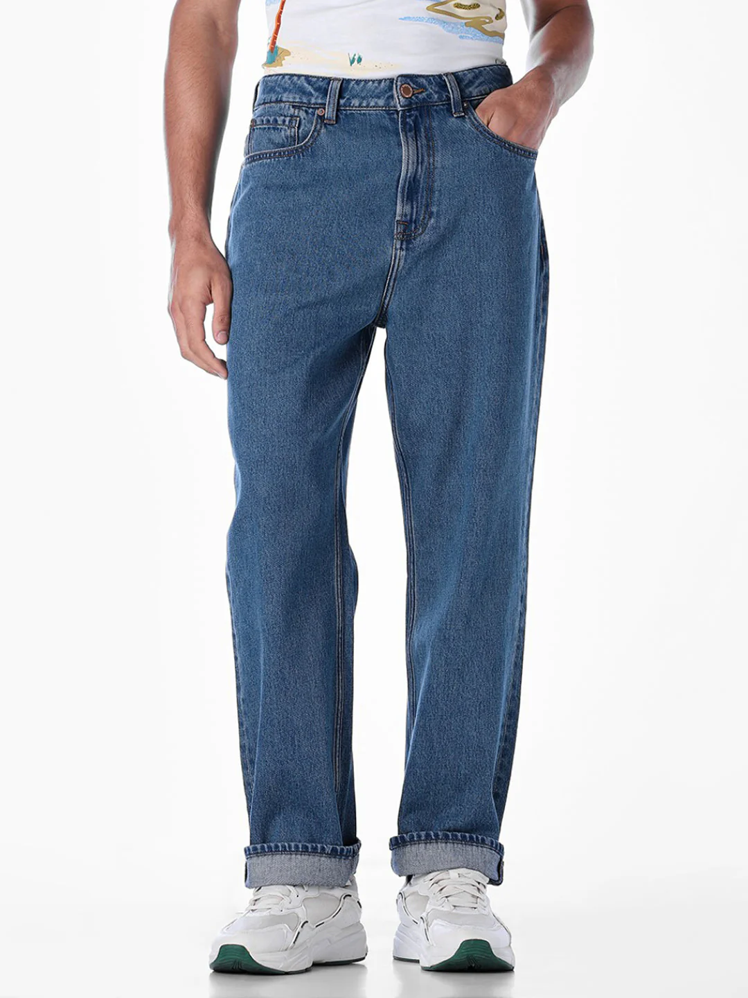 High Rise 5 Pocket Dario Loose Fit Jeans