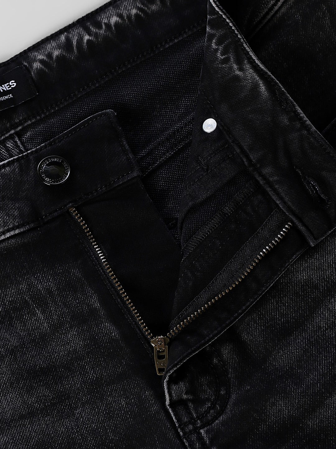 Black Washed 5 Pocket Denim Shorts - Image 5