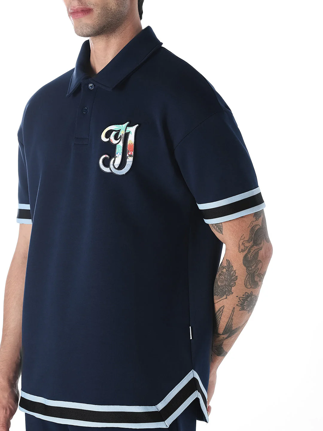 Embroidered Logo Boxy Fit Polo - Image 5