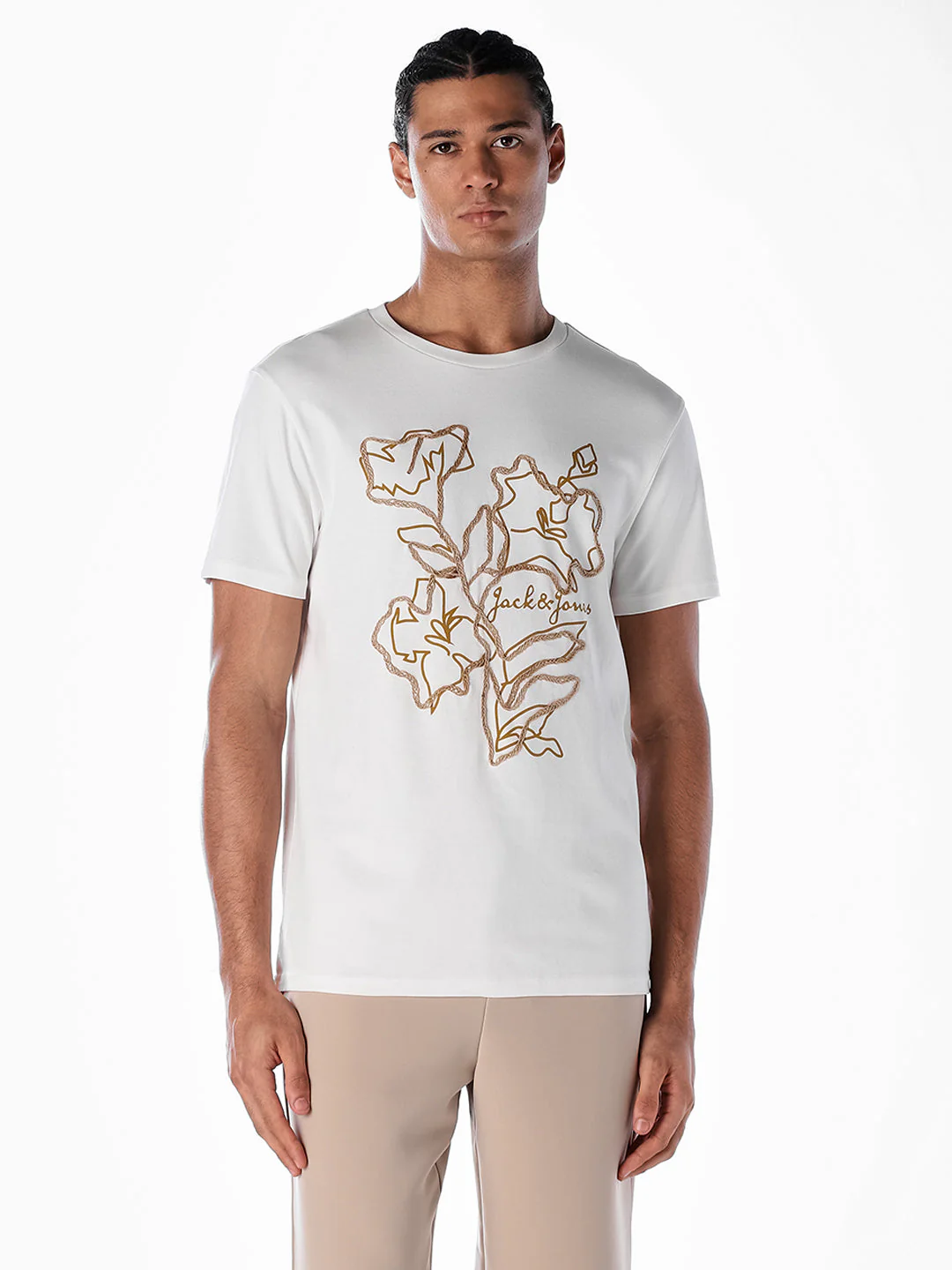 Floral Print Cotton T-shirt - Image 2
