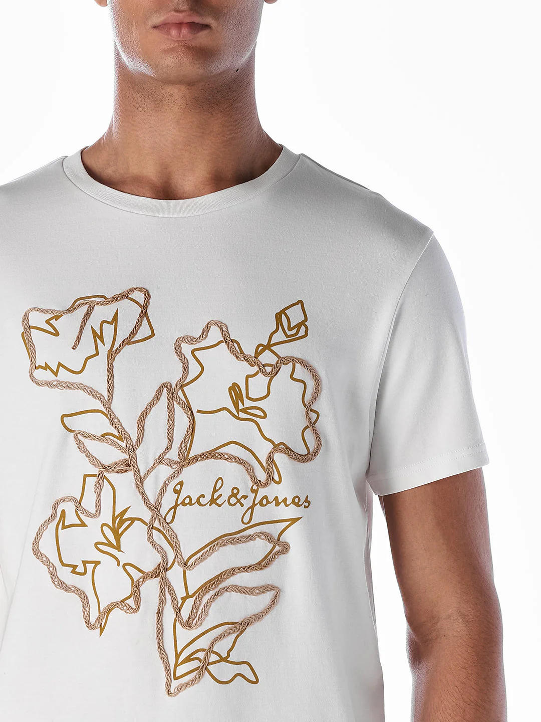 Floral Print Cotton T-shirt - Image 5