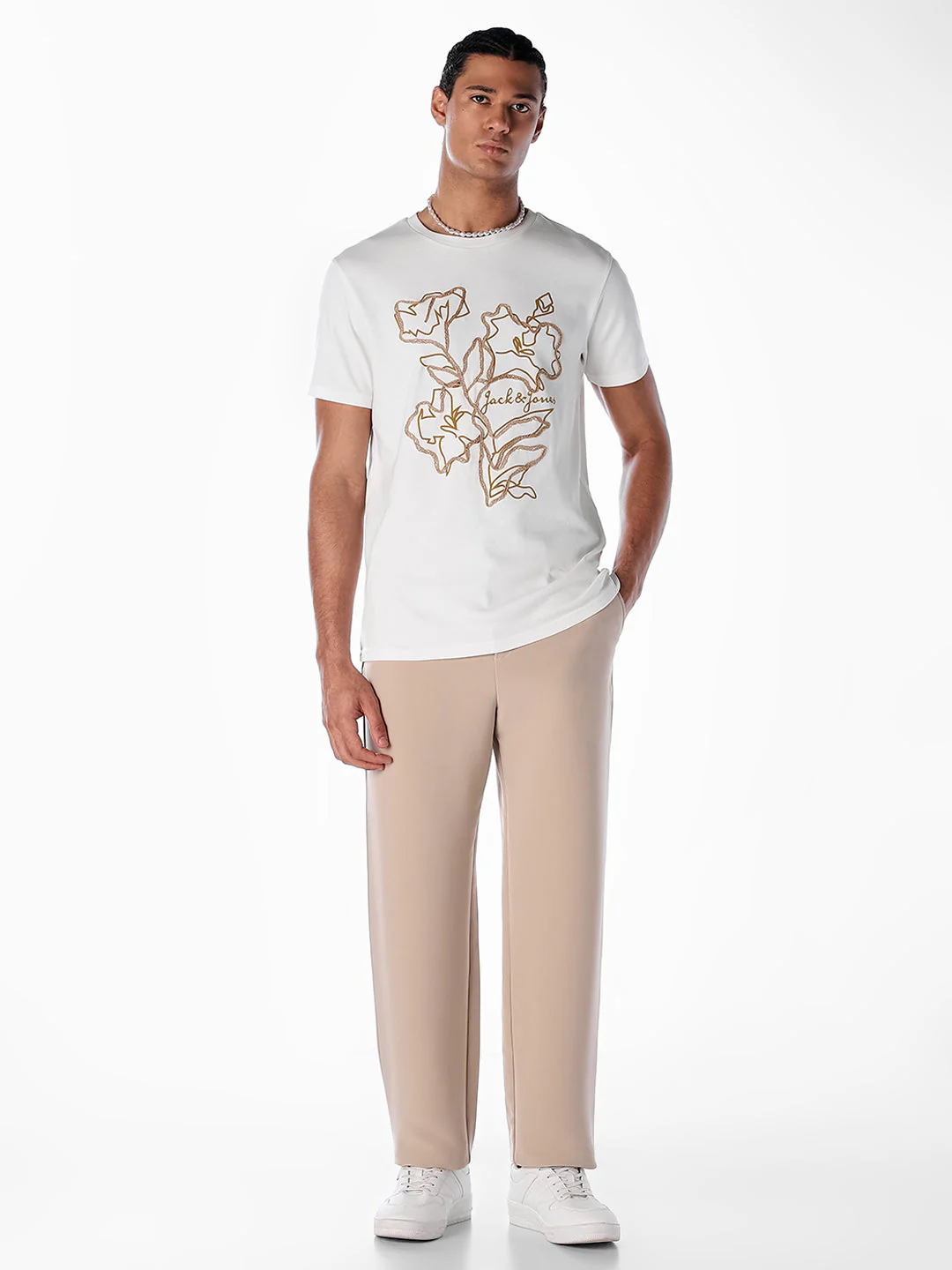 Floral Print Cotton T-shirt - Image 6