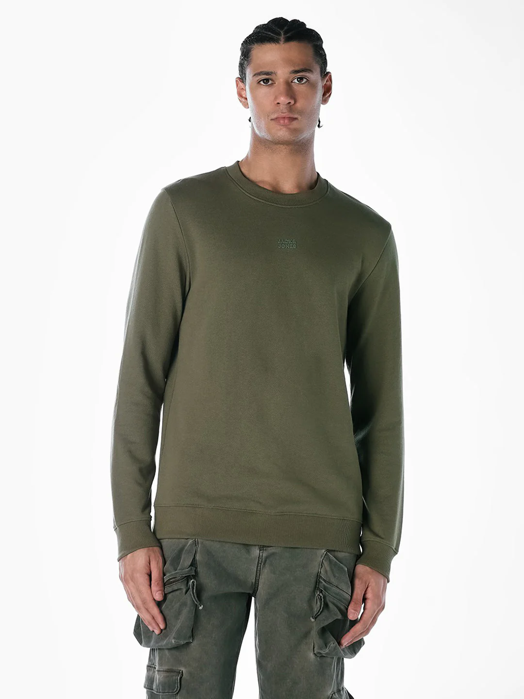 Green Crew Neck Sweatshirt - Image 2